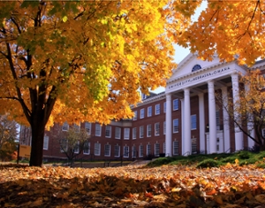 arts and science hall in autumn