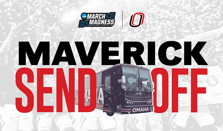 UNO athletics bus on a grey background