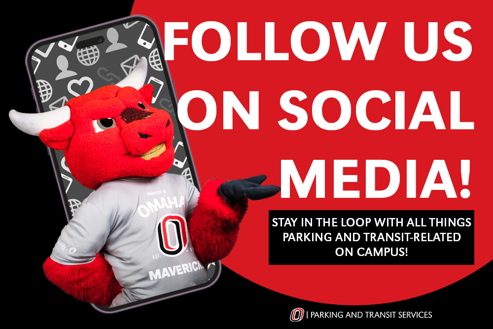 Graphic of UNO with title Follow Us on Social Media.