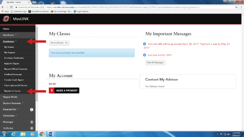 screen shot of mavlink