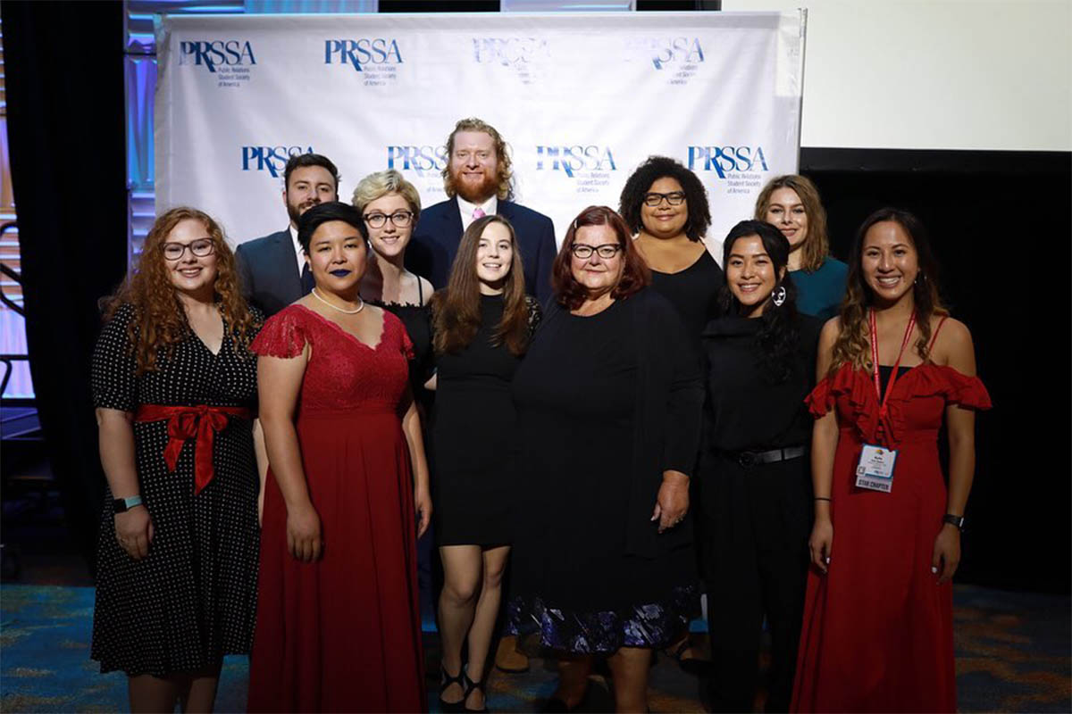 UNO PRSSA and MaverickPR students.
