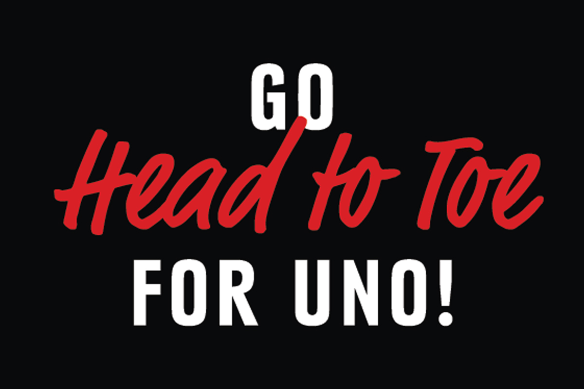 Go Head to Toe for UNO graphic