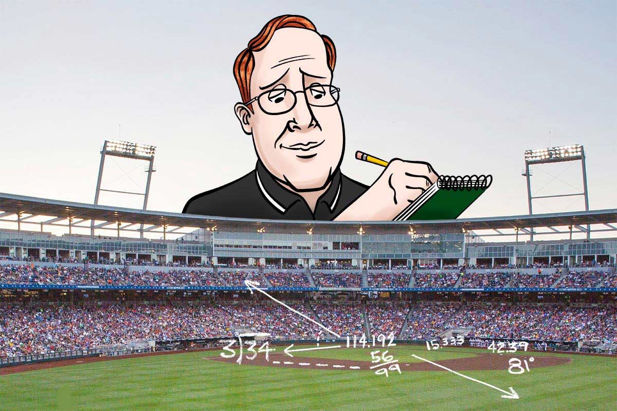 UNO Associate Professor Andrew Swift is back with fresh Men’s College World Series predictions. Illustration: UNO Office of Strategic Marketing and Communications.