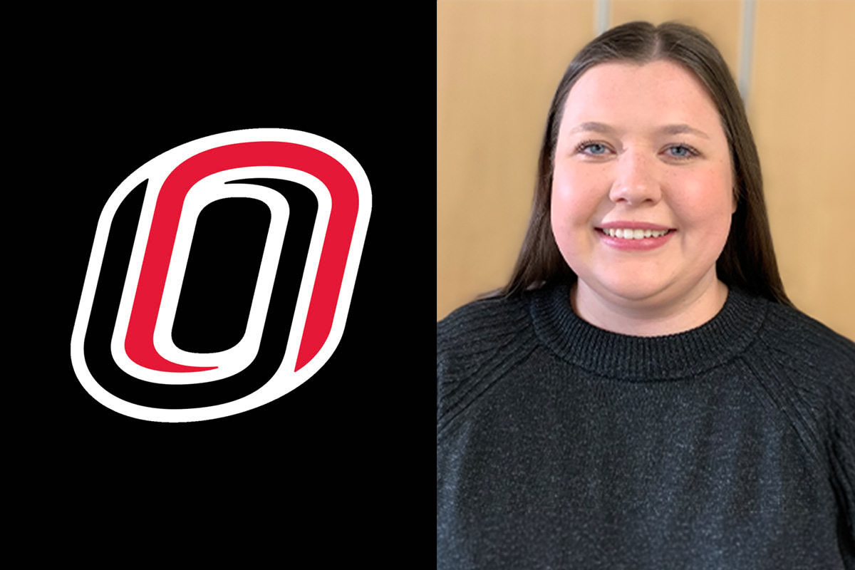 A composite of the Campus Icon on the left and a headshot of Corbyn Ayer on the right.