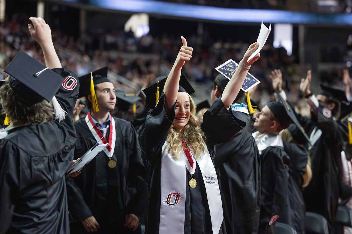 Students celebrate during May 2026 Commencement ceremonies 