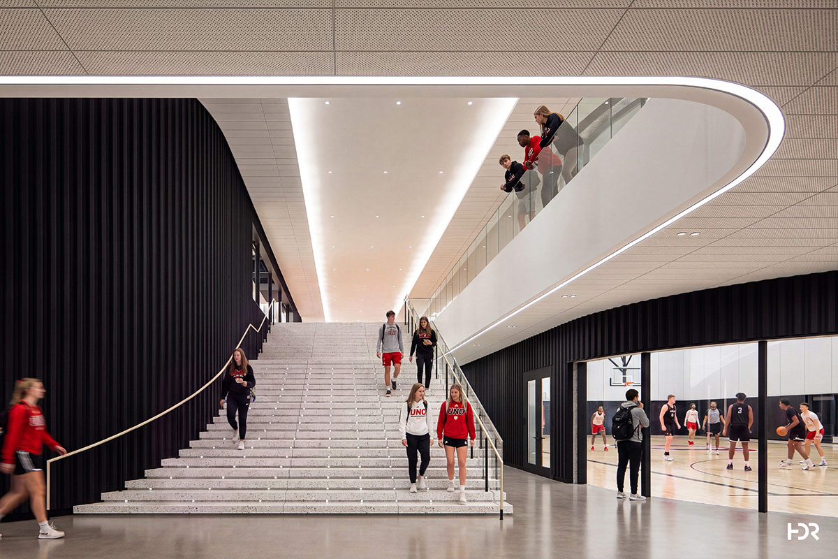 A new training center at the University of Nebraska at Omaha is being named in honor of Regent Emeritus Howard L. Hawks. (Artist's rendering/courtesy of HDR)