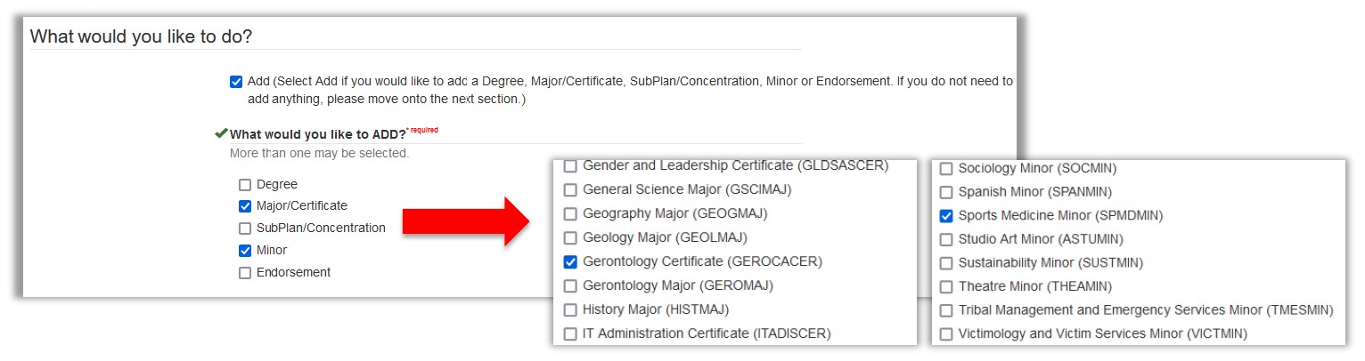 change of program eform screenshot 3