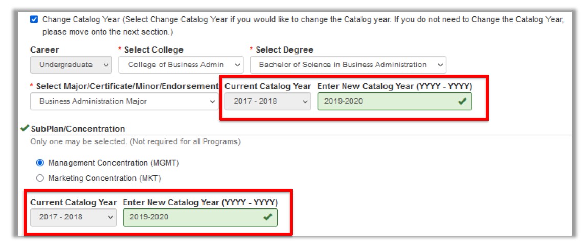 change of program eform screenshot 7