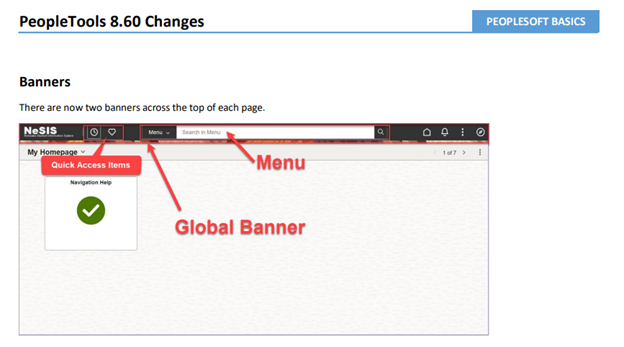 Peoplesoft upgrade banners