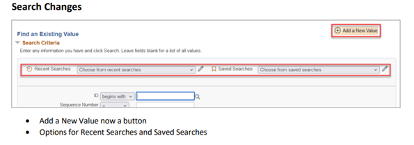 PeopleSoft upgrade search