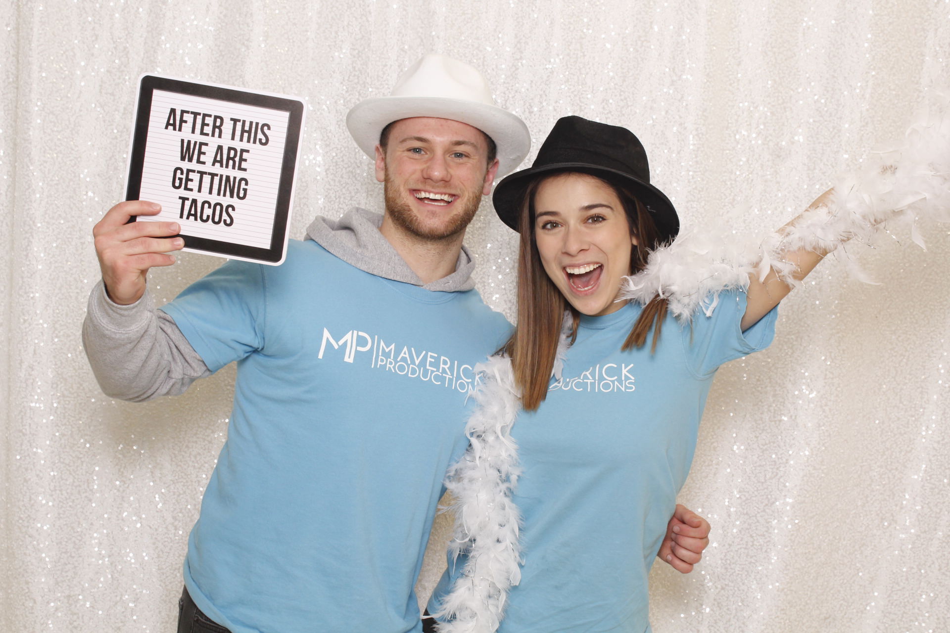 MavPro students posing at the photobooth