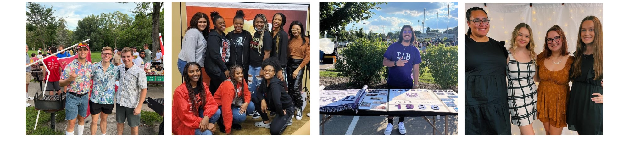 Greek members at different events held to connect them with academics and creating support systems